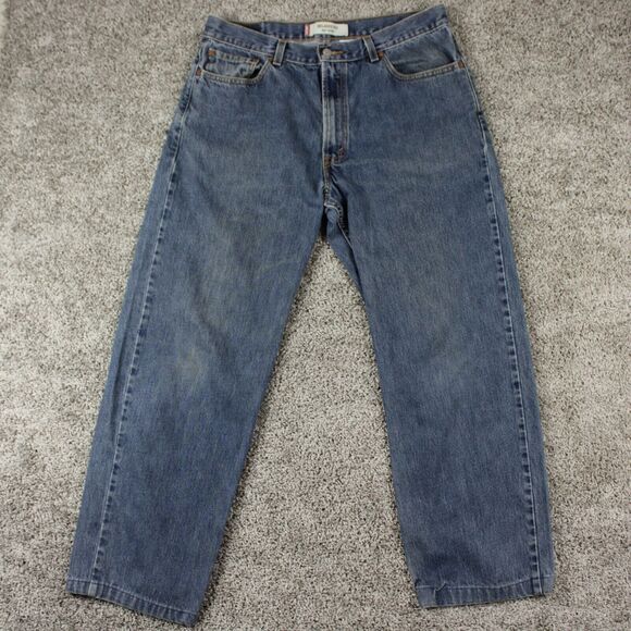 Levis 550 Relaxed Fit Jeans Mens 36x36 Medium Wash Hemmed (35x28) READ - Picture 1 of 13
